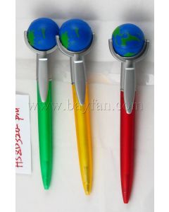 Globe Pens, Customized Earth Pens,Soft Sport PU ball Pens,Free Shipping