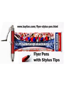 Flyer Stylus Pen, 4 in 1, ballpoint pen/flyer/stylus/plug jacket, Custom Printed on both sides of Flag, HSBANNERSTYLUS-21M,Free Shipping & No Setup  Charges,4 weeks to your door!