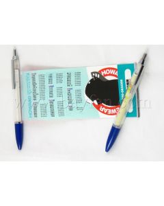 Banner Pens, Customized full color offset  printed  pull out paper banner. HSBANNER-2